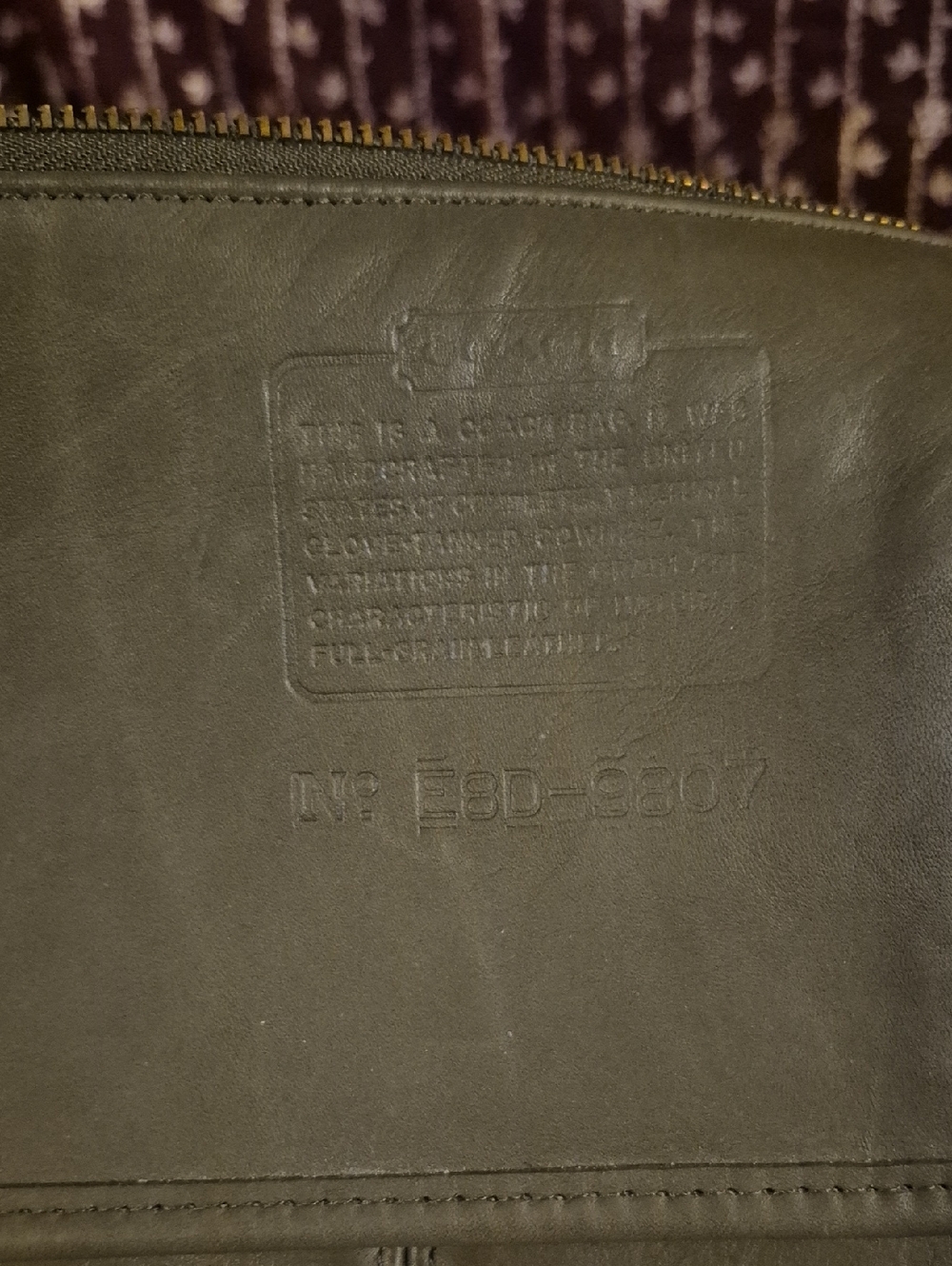 Coach Classic Olive Green Leather Crossbody Bag - Picture 7 of 7